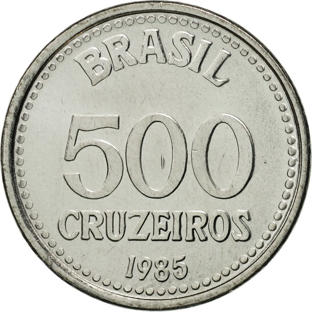 Brazil | 500 Cruzeiros Coin | Star | Km:597 | 1985 - 1986