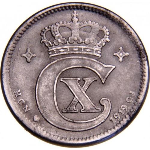 Denmark | 5 Ore Coin | Monogram | KM:814a | 1918 - 1919