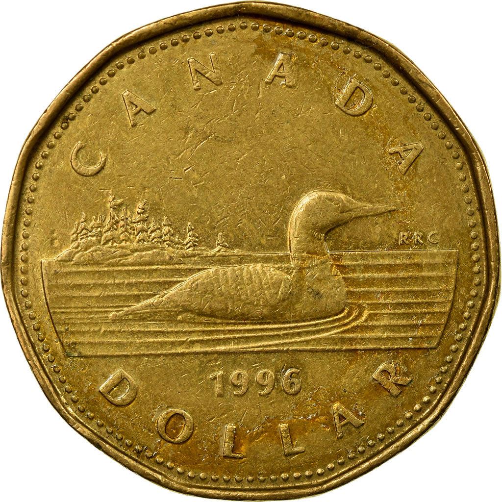 Canada | 1 Dollar Coin | Bronze plated nickel | 3rd portrait | KM:186 | 1990-2003