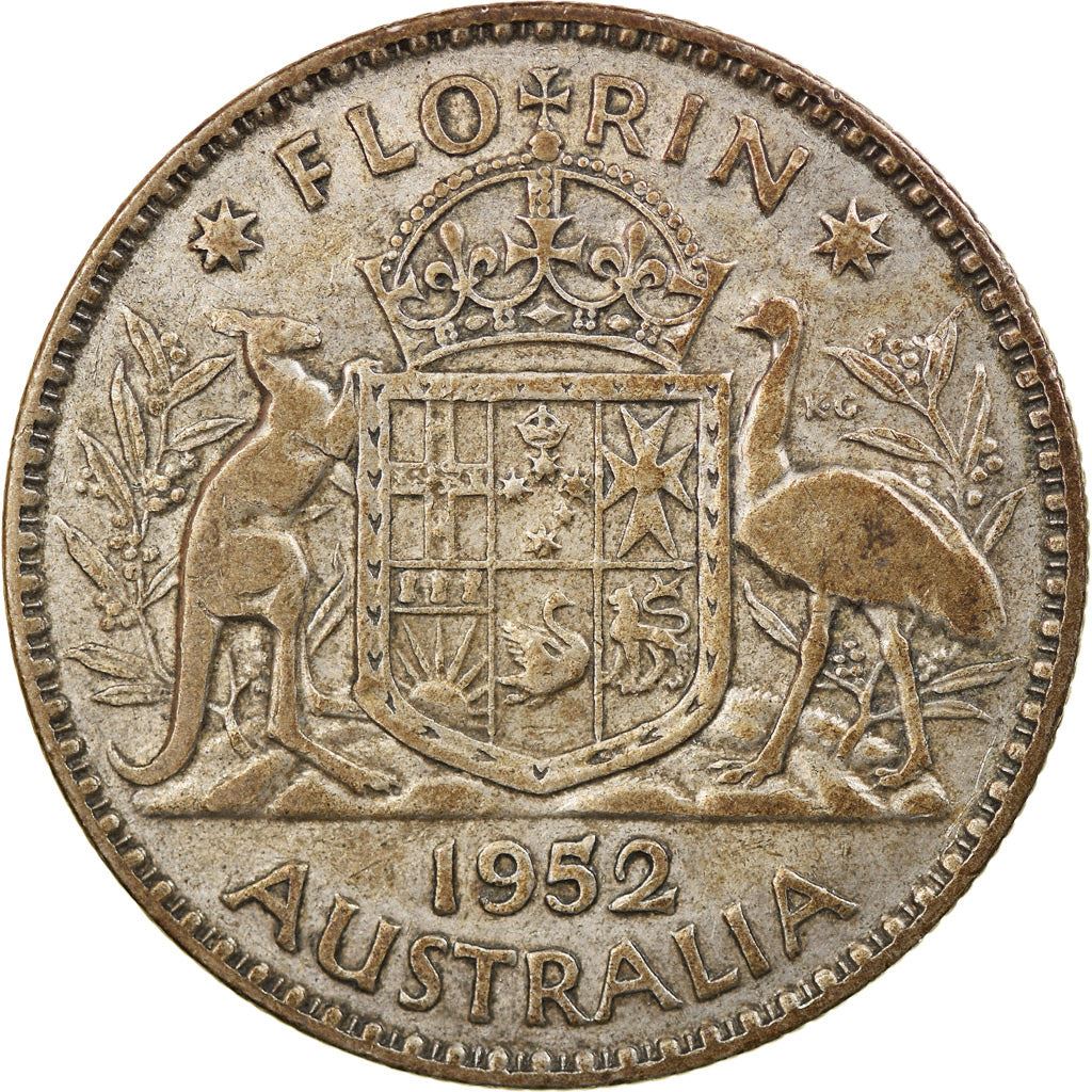 Australia | 1 Florin Coin | George VI | Km:48 | 1951 - 1952