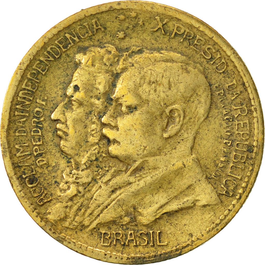 Brazil | 500 Reis Coin | Independence | Km:521 | 1922