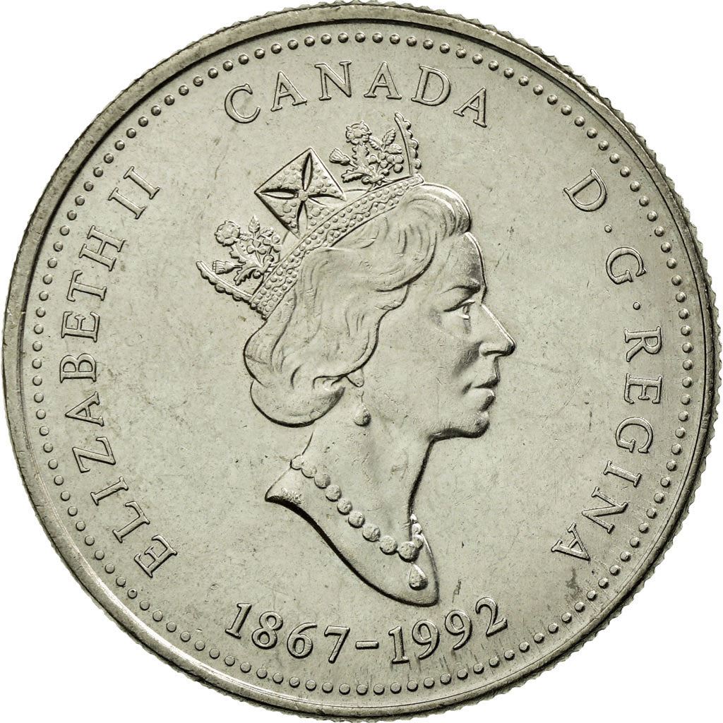 Canada | 25 Cents Coin | Quebec | Nickel | KM:234 | 1992