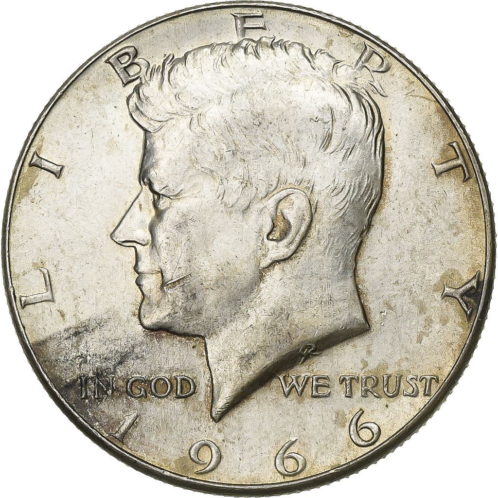 United States | ½ Dollar Coin | 40% Silver | John Fitzgerald Kennedy | Billon (.400 silver) | KM:202a | 1965-1970