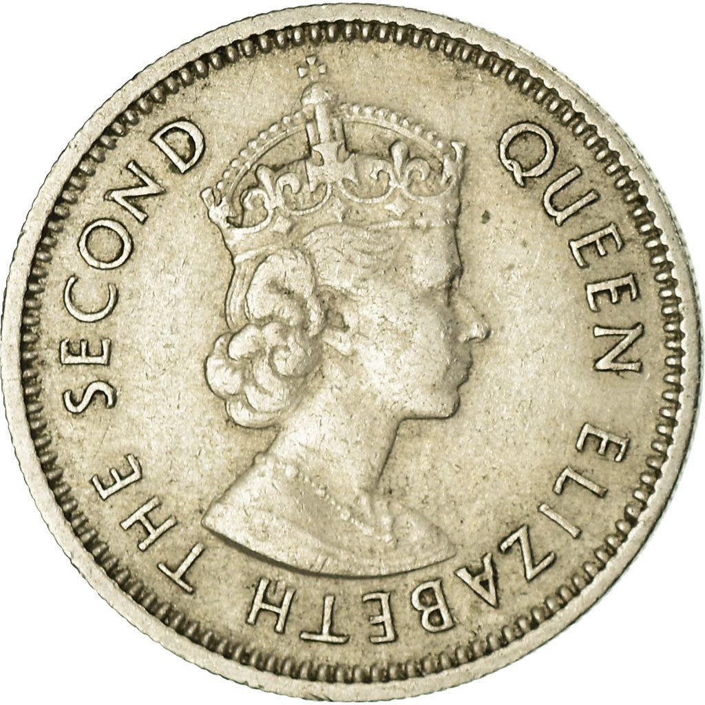 East Africa | 50 Cents Coin | Elizabeth II | Lion | Mountains | Km:36 | 1954 - 1963