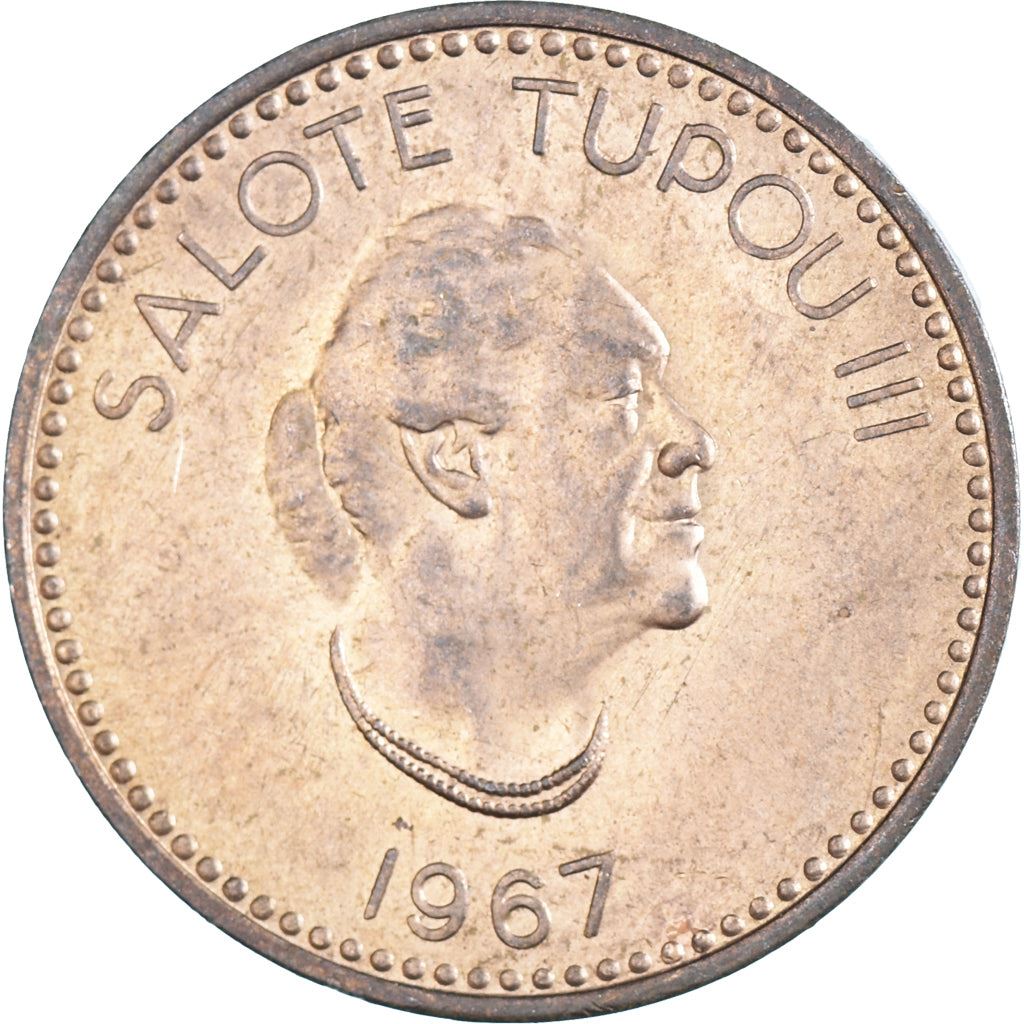 Tonga | Moneta da 2 Seniti | Regina Tupou III | Tartaruga | Km:5 | 1967