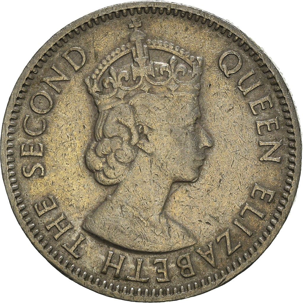 East Africa | 50 Cents Coin | Elizabeth II | Lion | Mountains | Km:36 | 1954 - 1963