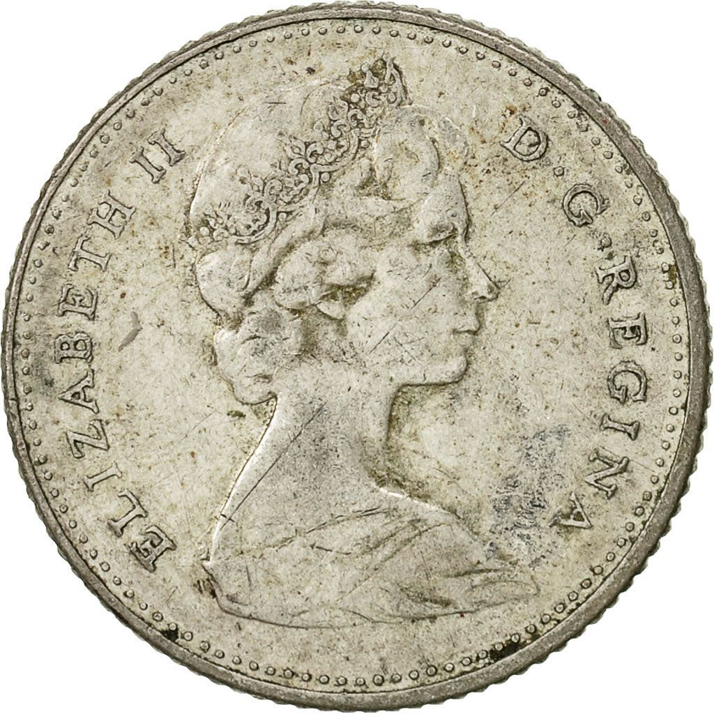Canada | 10 cent mønt | Sølv | Makrel | KM:67a | 1967