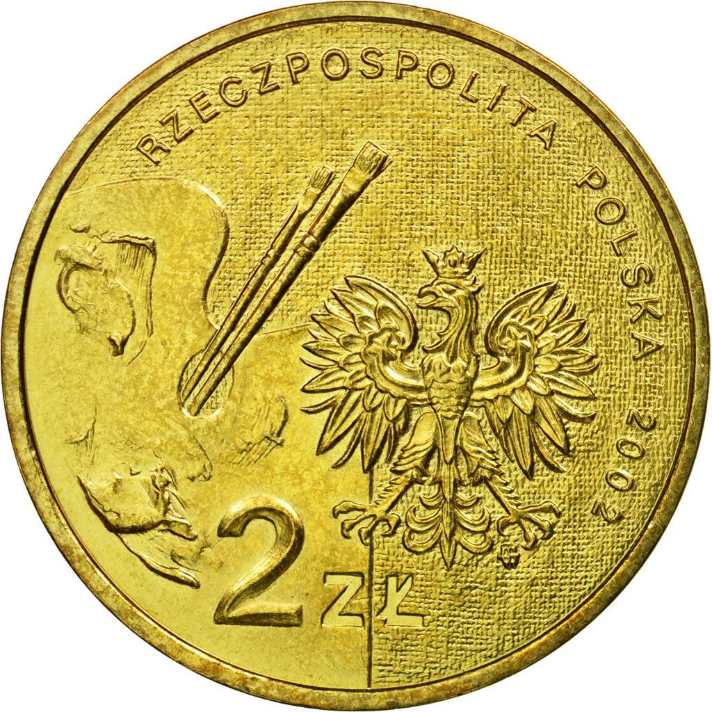 Poland | 2 Zlotys Coin | Jan Matejko | Y:444 | 2002
