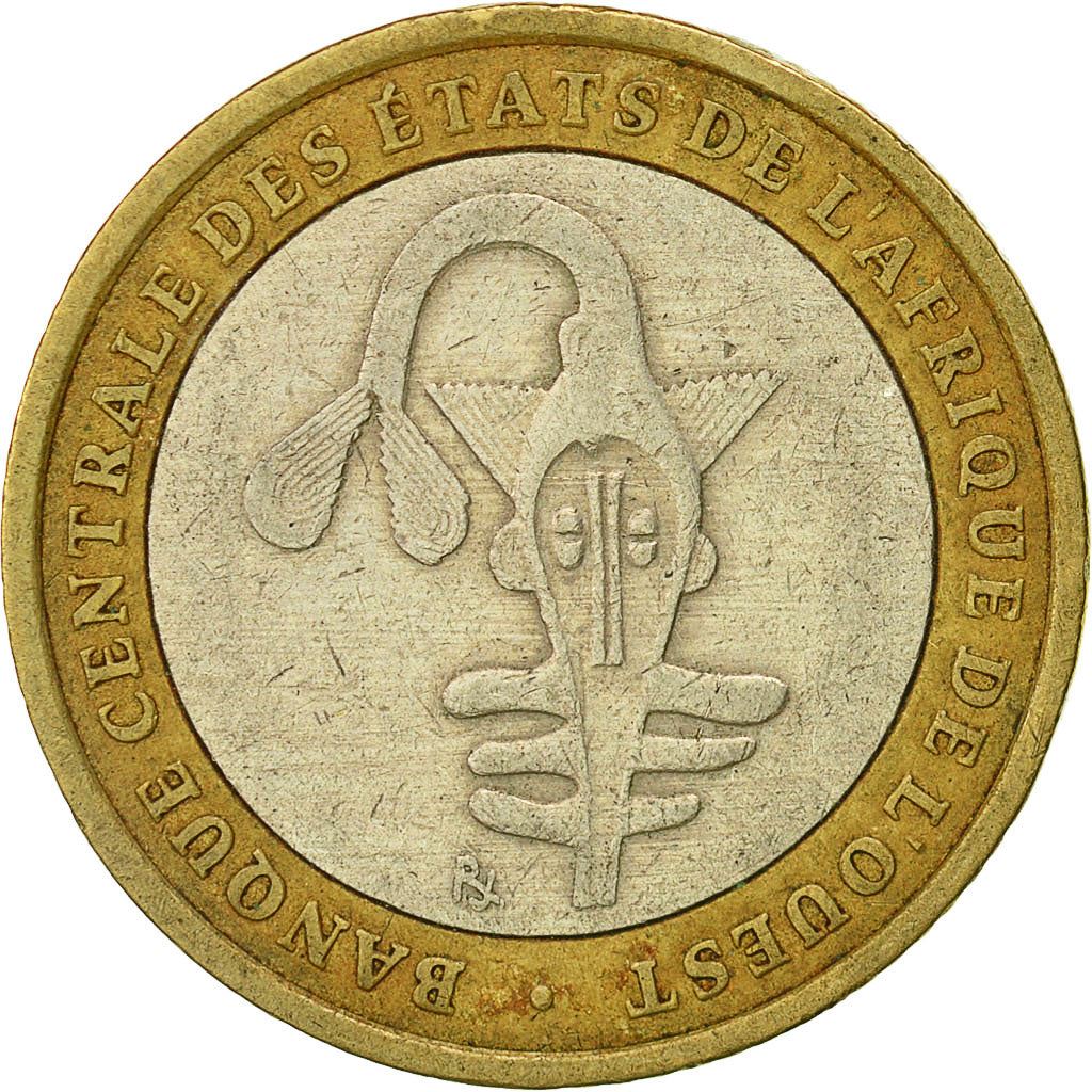 Western African States | 500 Francs Cfa Coin | Emblem of Central Bank | Nuts | Plants | Beans | Km:15 | 2003 - 2010