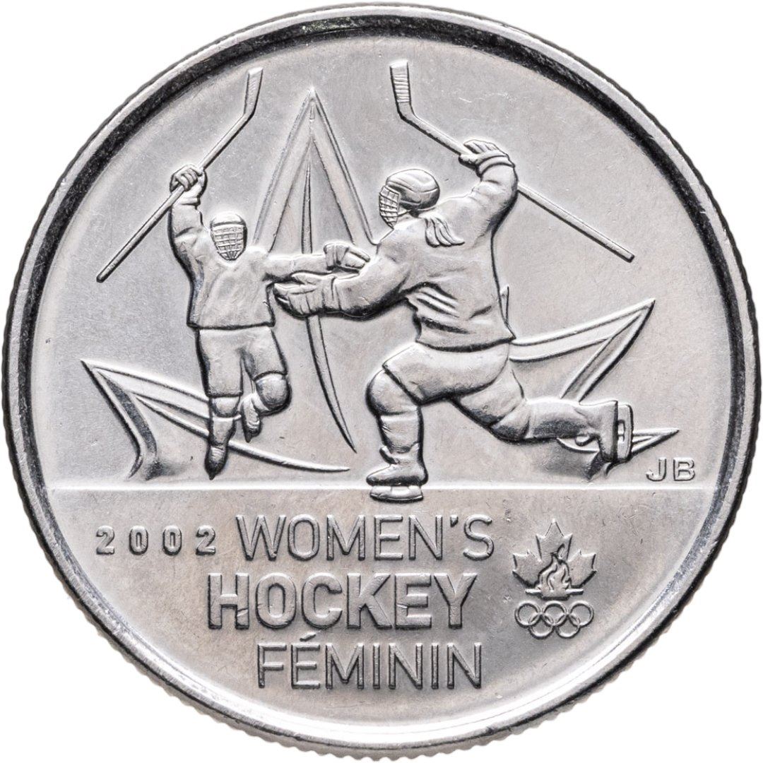 Canada | 25 Cents Coin | Nickel plated steel | Women's hockey | KM:1064 | 2009