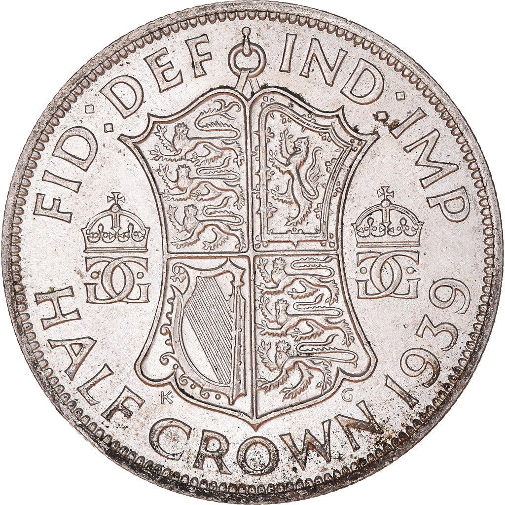 United Kingdom | 1/2 Crown Coin | George VI | KM:856 | 1937 - 1946