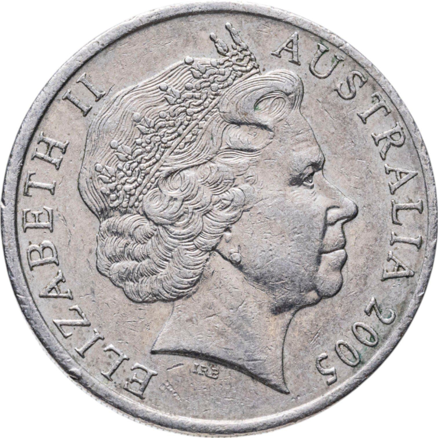Australia | 20 Cents Coin | Anniversary of World War II | Km:745 | 2005