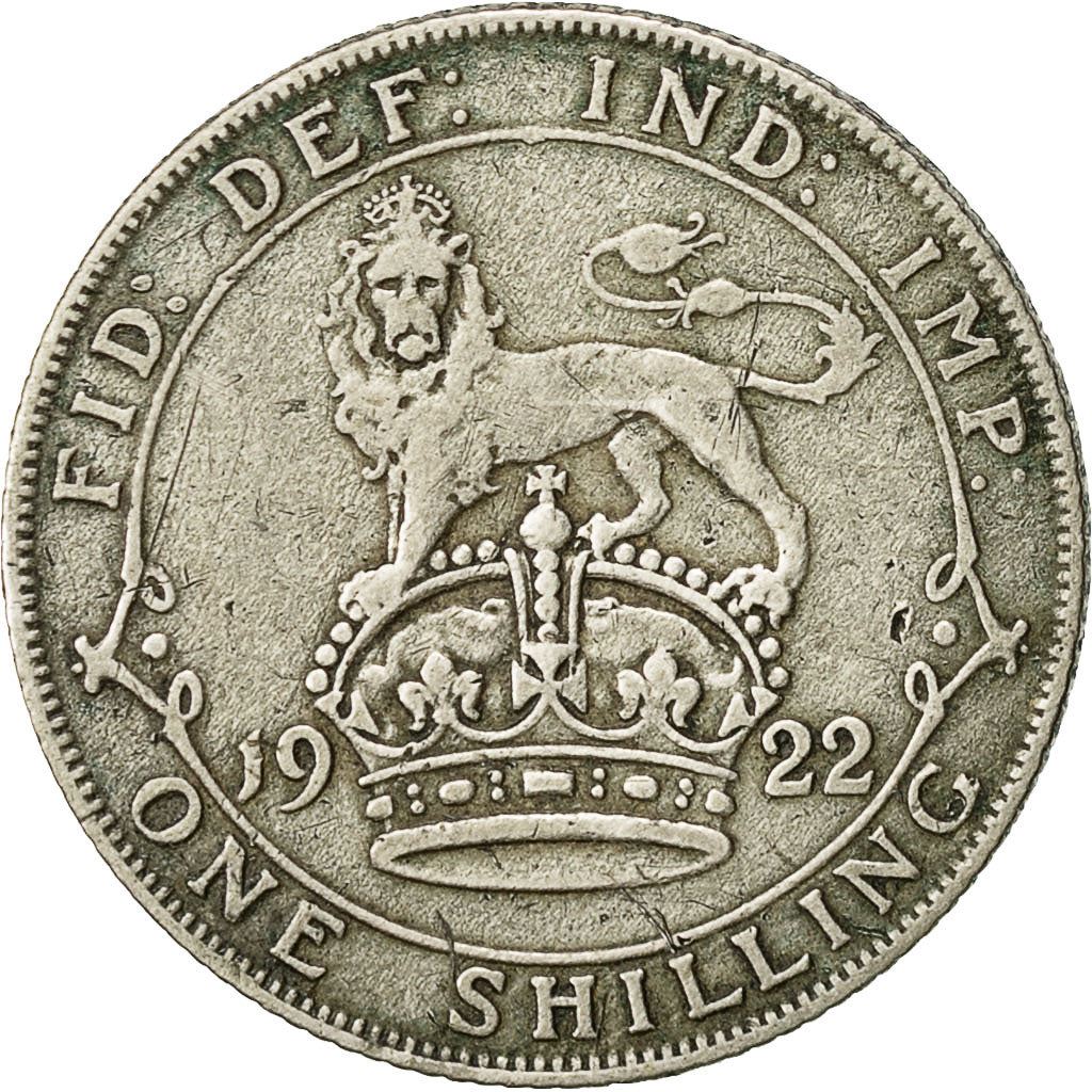 United Kingdom | 1 Shilling Coin | George V | Km:816A | 1920 - 1926