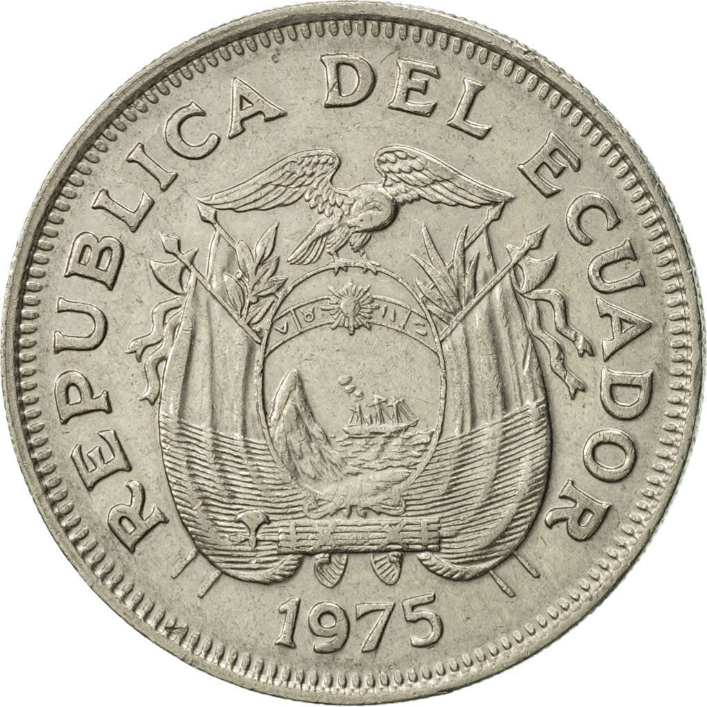 Ecuador | 1 Sucre Coin | Antonio José de Sucre | Nickel clad steel | KM:83 | 1974-1977