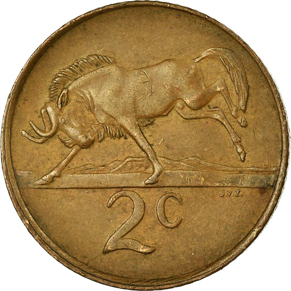 Südafrika 2-Cent-Münze | Balthazar J. Vorster | KM110 | 1982