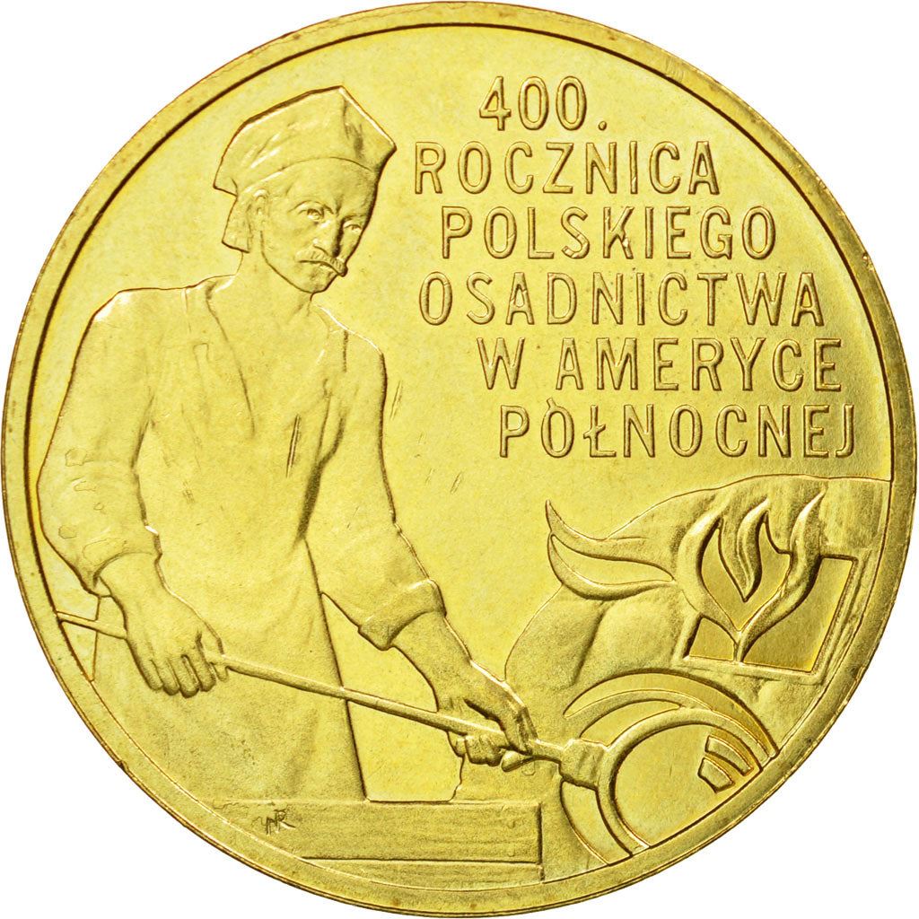 Poland | 2 Zlotys Coin | Settlement in North America | Y:659 | 2008
