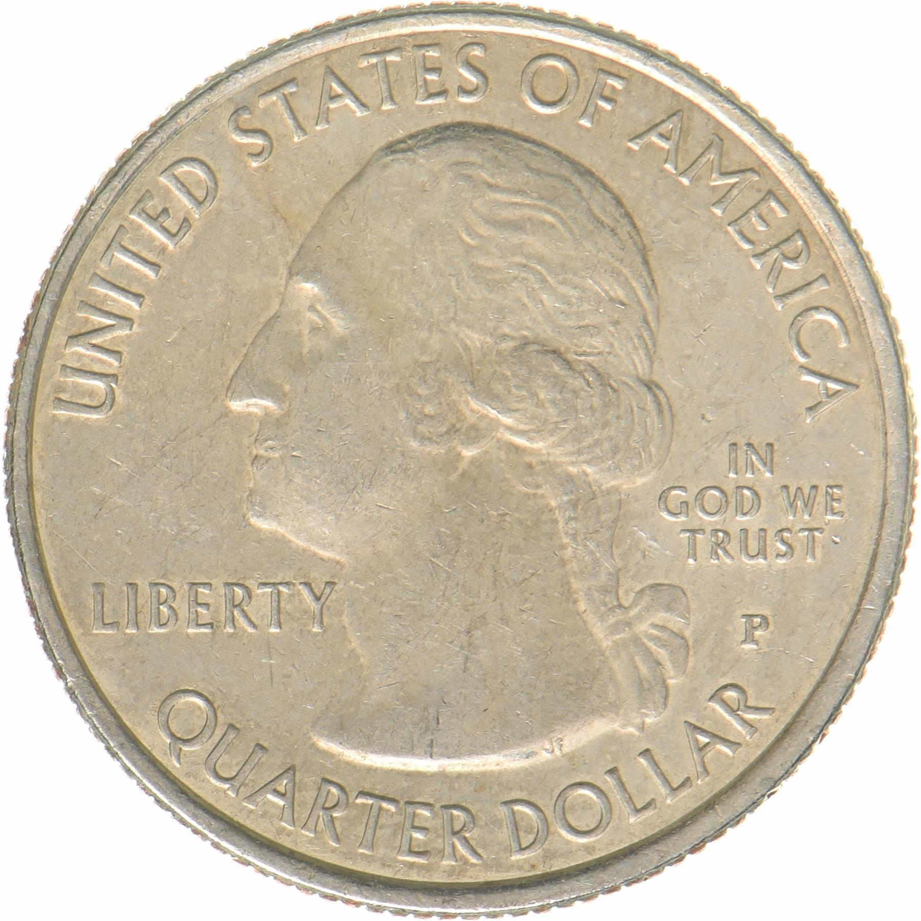 United States | 1/4 Dollar Coin | Blue Ridge Parkway | KM:599 | 2015