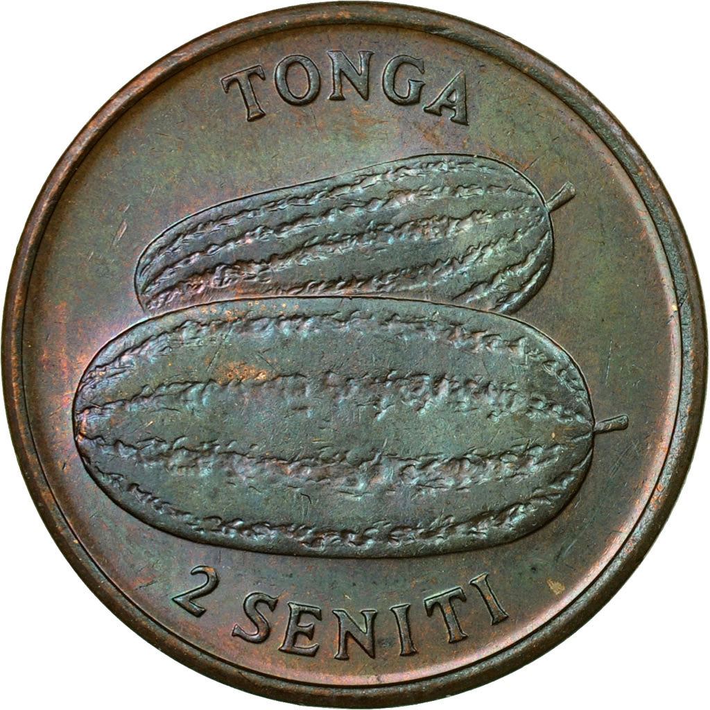 Tonga | Moneta da 2 Seniti | Anguria | FAO | Km:43 | 1975 - 1979
