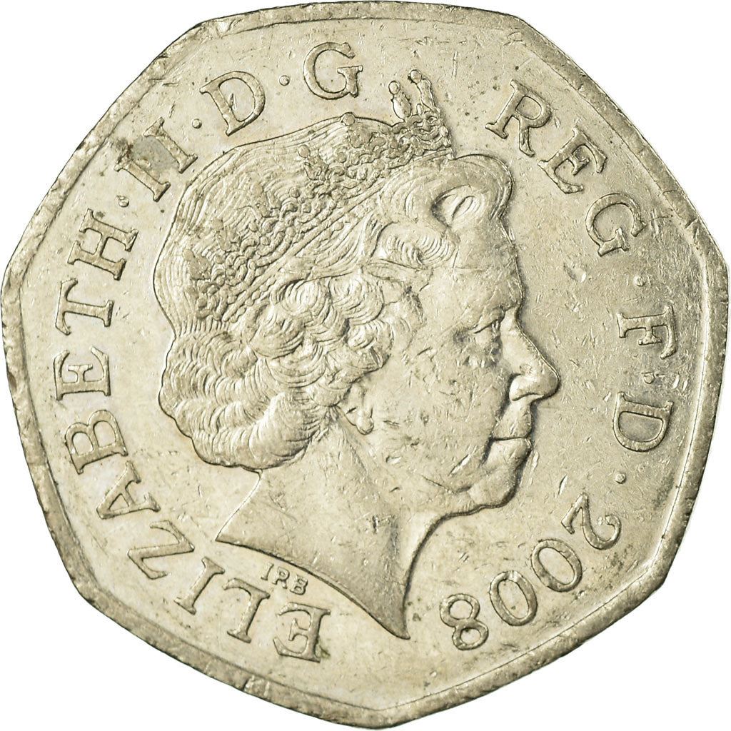 United Kingdom | 50 Pence Coin | Elizabeth II | Km:1112 | 2008 - 2015