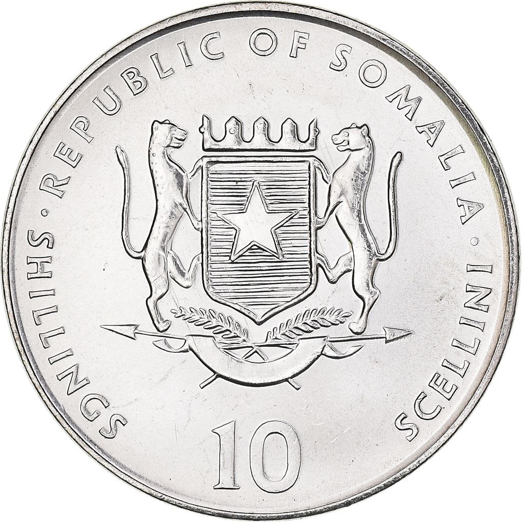 Somalia | 10 Shillings Coin | Tiger | Chinese Zodiac | KM:92 | 2000