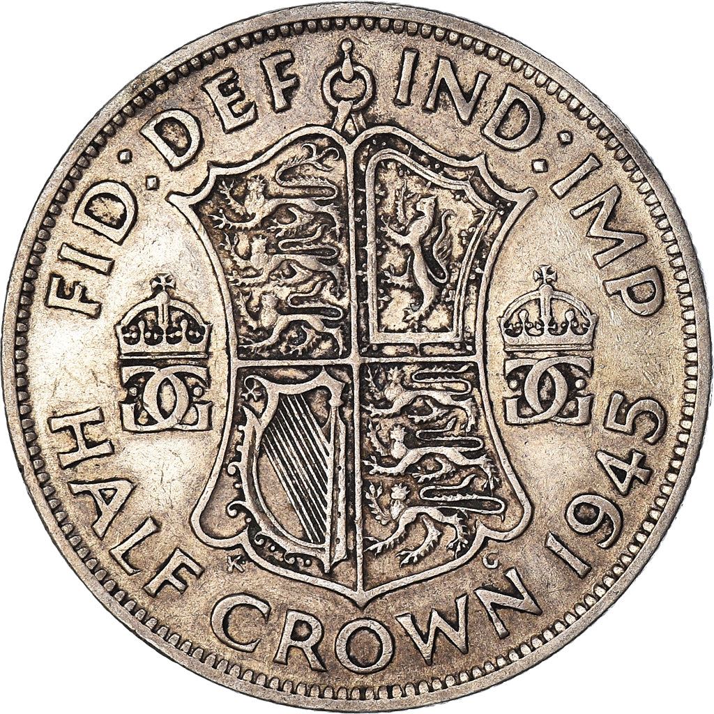 United Kingdom | 1/2 Crown Coin | George VI | KM:856 | 1937 - 1946