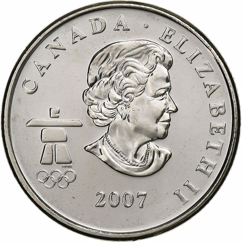 Canada | 25 Cents Coin | Nickel plated steel | Biathlon | KM:685 | 2007