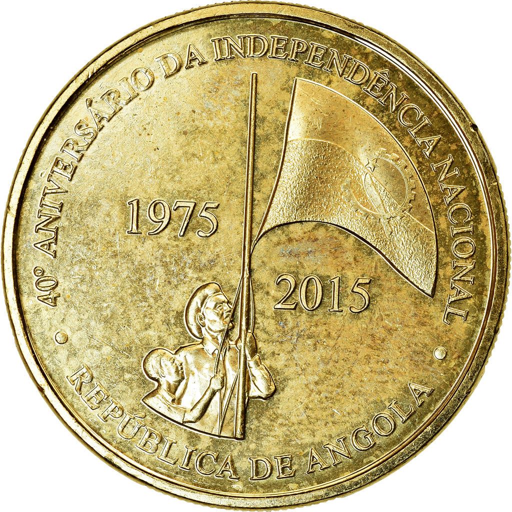 Angola | 100 Kwanzas Coin | Soldier | Angolan Flag | Km:113 | 2015