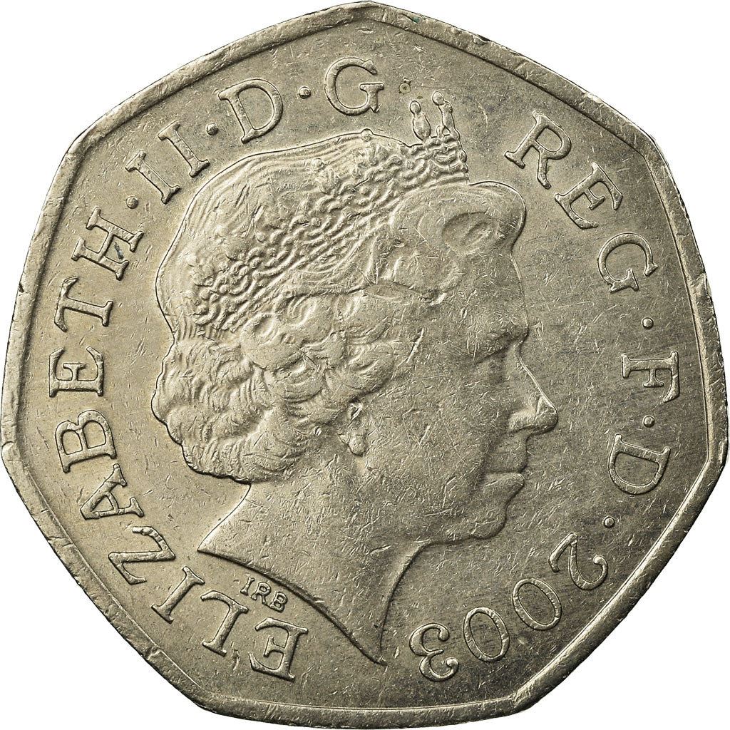 United Kingdom | 50 Pence Coin | Britannia | Km:991 | 1998 - 2009