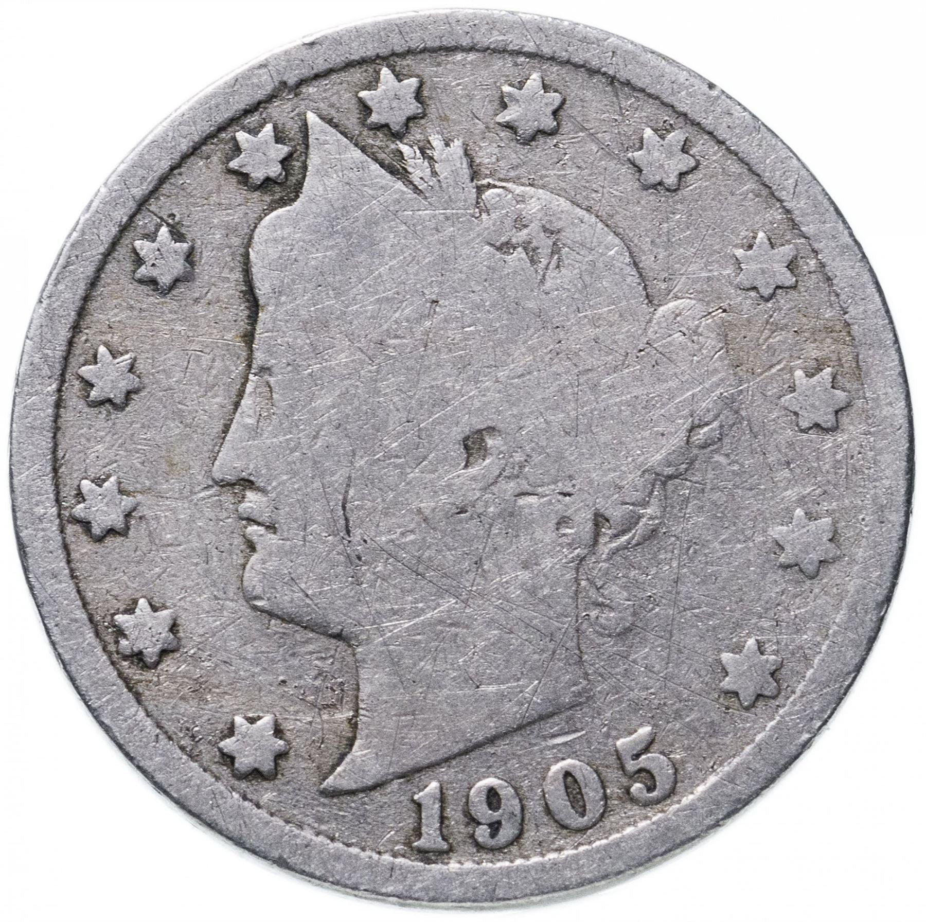 United States | 5 Cents Coin | Liberty | Roman Numeral | KM112 | 1883 - 1913
