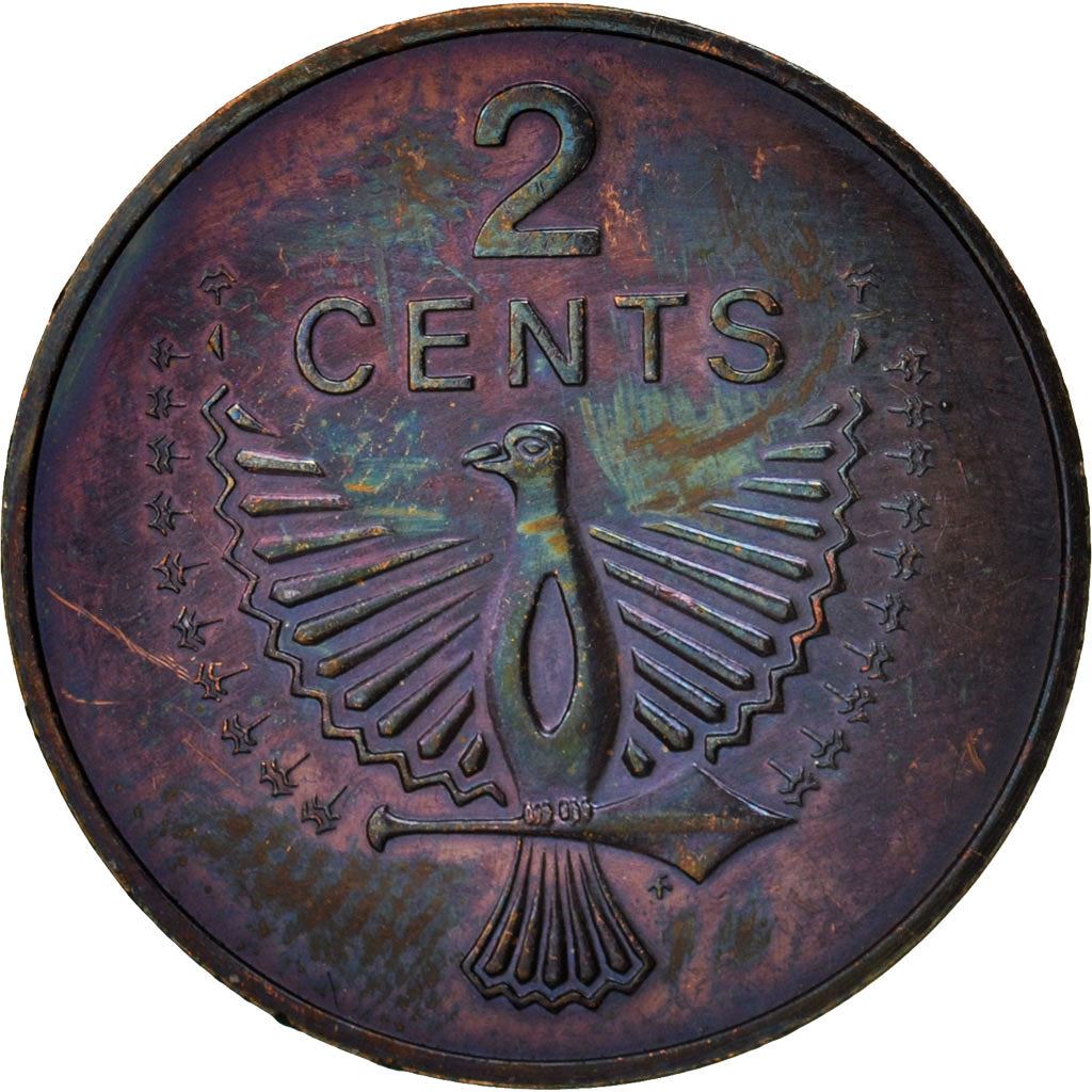 Îles Salomon | Pièce de 2 cents | Elizabeth II | Esprit Aigle | Km : 2 | 1977 - 1983