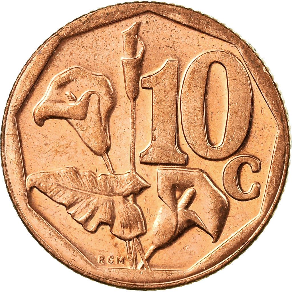 South Africa | 10 Cents Coin | Flowers | Arum Lily | Uc:6 | 2014