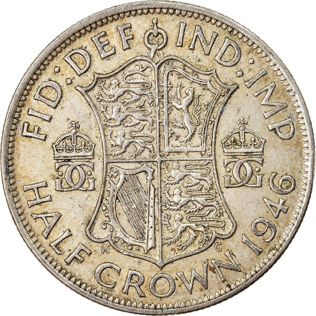 United Kingdom | 1/2 Crown Coin | George VI | KM:856 | 1937 - 1946