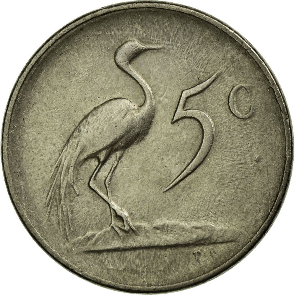 South Africa 5 Cents Coin | Jacobus J. Fouche | KM93 | 1976