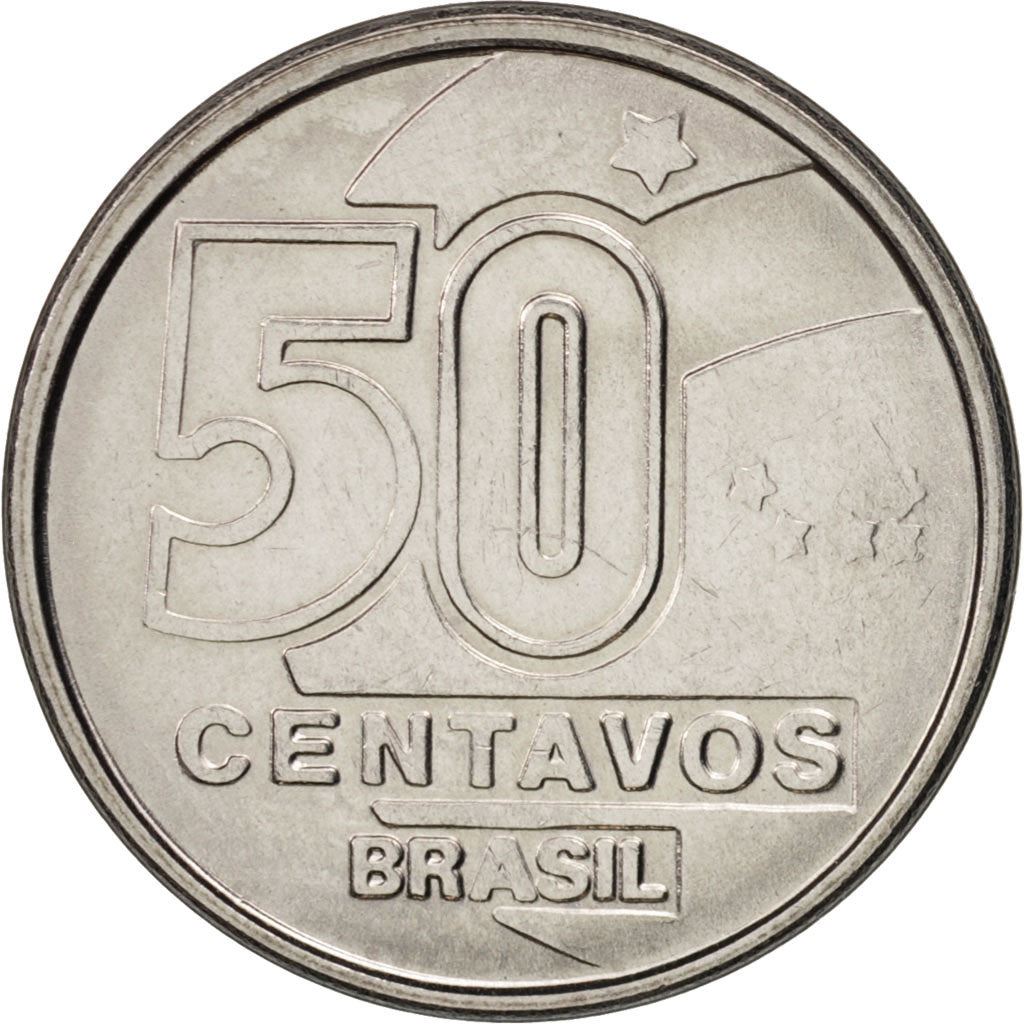 Brazil | 50 Centavos Coin | Weaving | Km:614 | 1989 - 1990