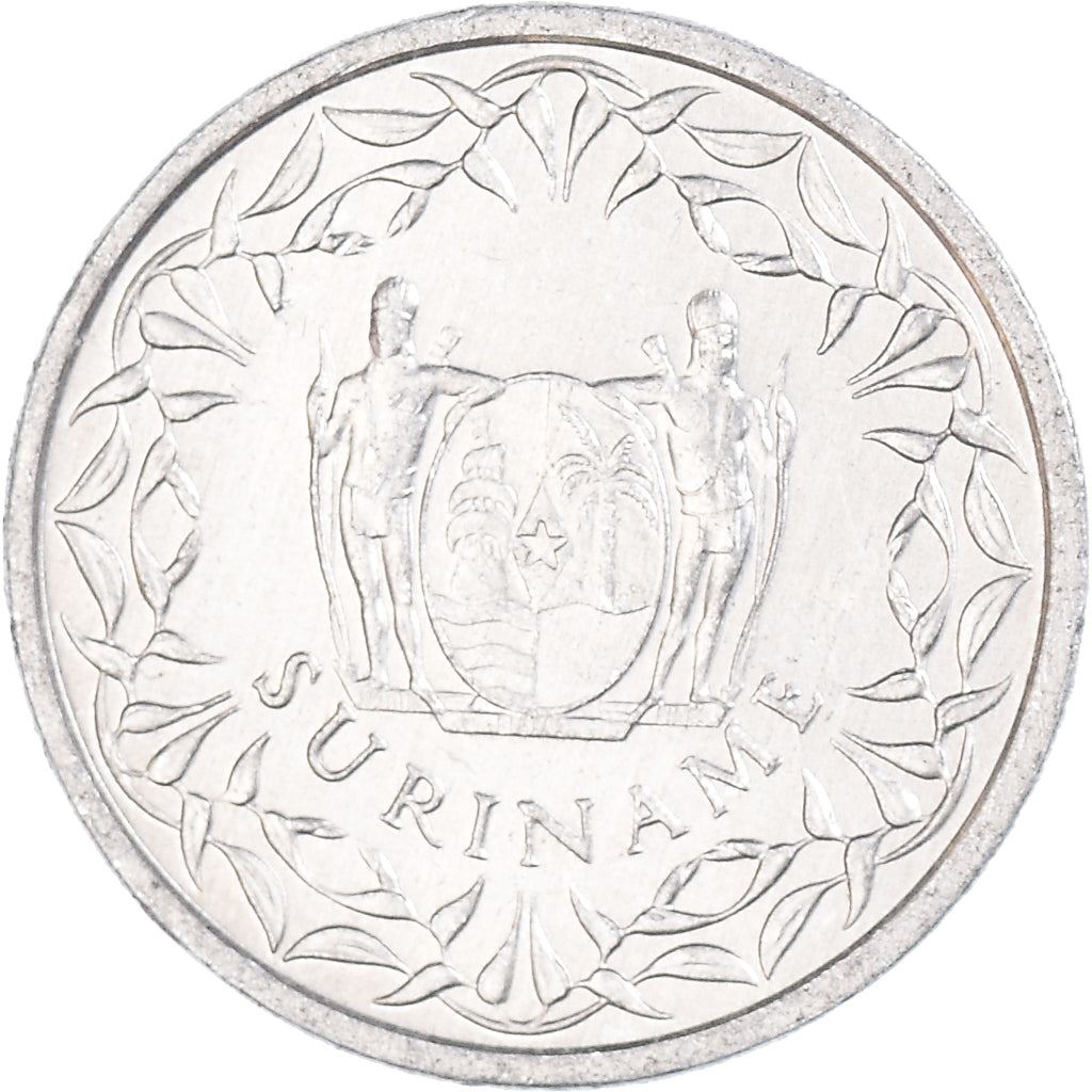 Suriname | 1 Cent Coin | Natives | Wreath | Km:11A | 1974 - 1986