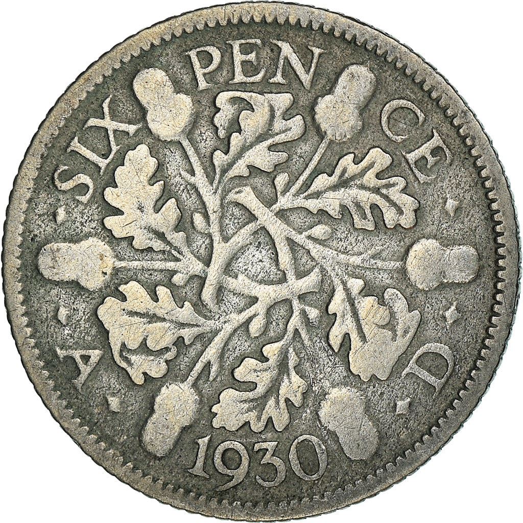 United Kingdom | 6 Pence Coin | George V | KM:832 | 1927 - 1936