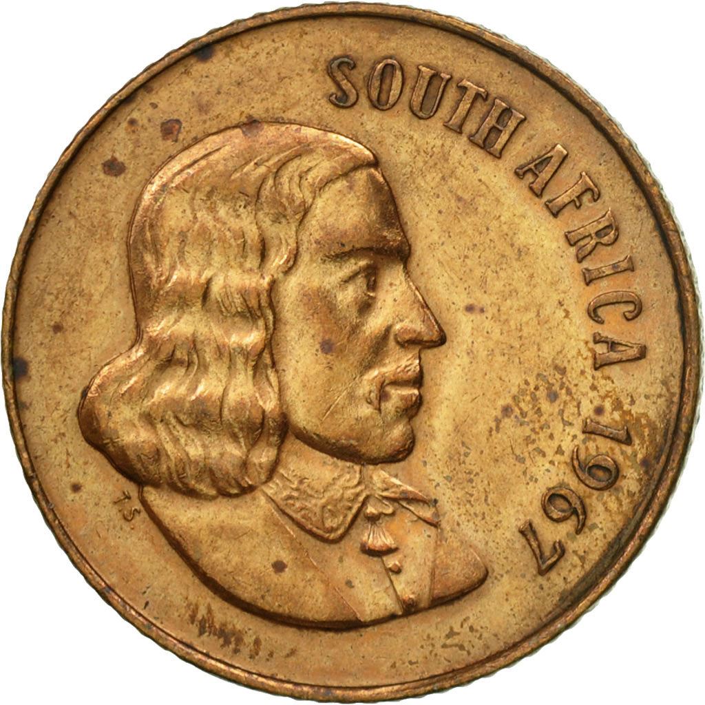 Pièce de 2 Cents d'Afrique du Sud | Légende en anglais - SOUTH AFRICA | KM66.1 | 1965 - 1969