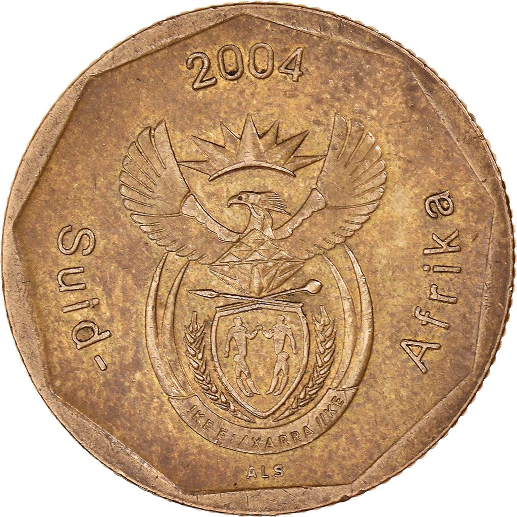South Africa 50 Cents Afrikaans Legend - Suid-Afrika Coin KM331 2004