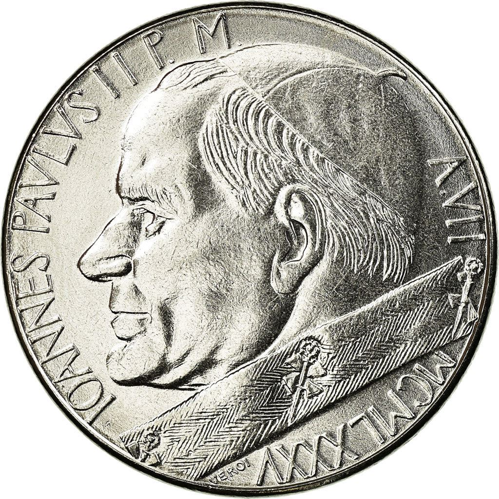 Vatican City | 100 Lire Coin | John Paul II | Km:188 | 1985