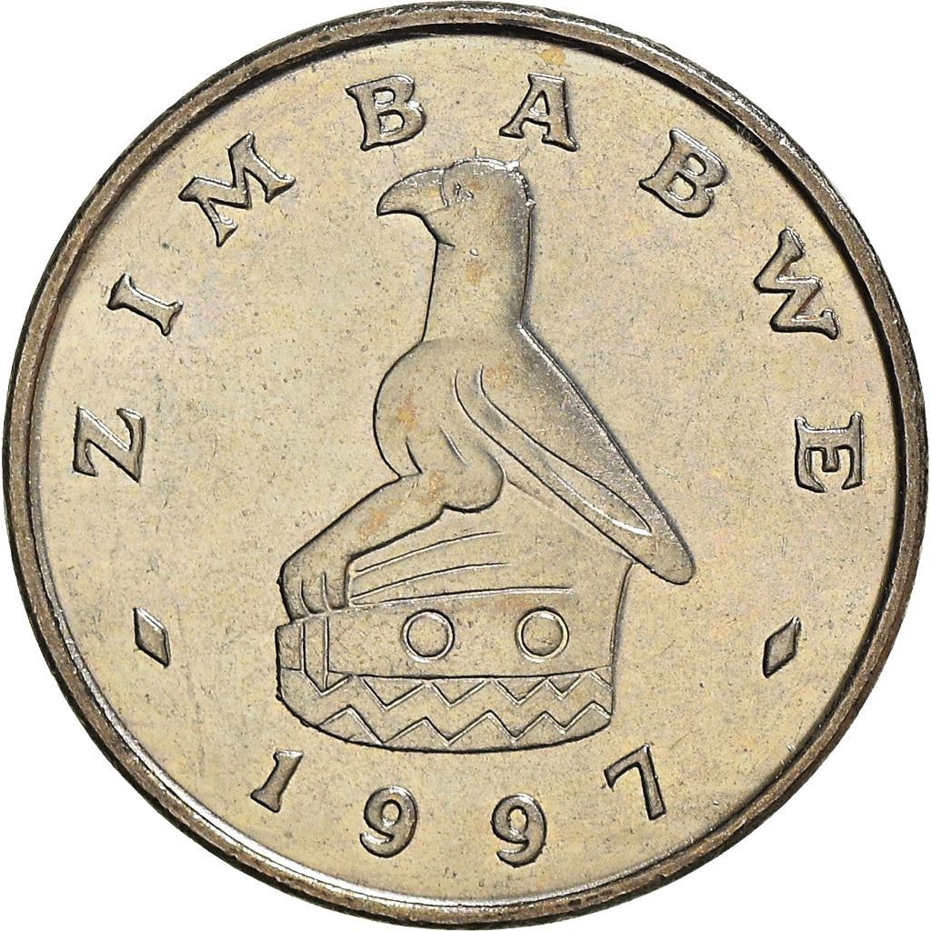 Zimbabwe | 5 Cents Coin | Bateleur Eagle | Scrub Hare | KM2 | 1980 - 1999