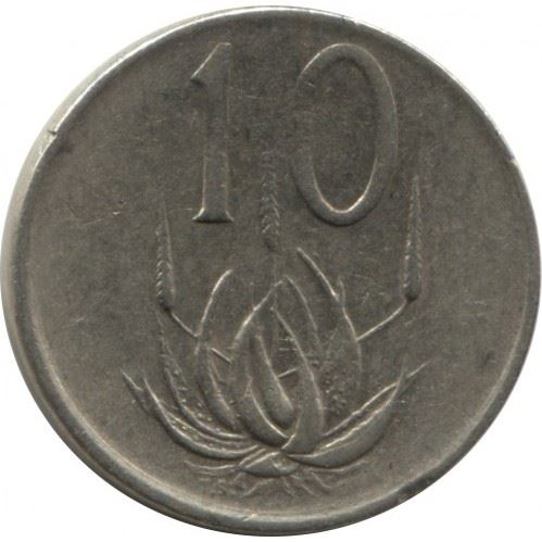 South Africa 10 Cents Coin | Jacobus J. Fouche | KM94 | 1976