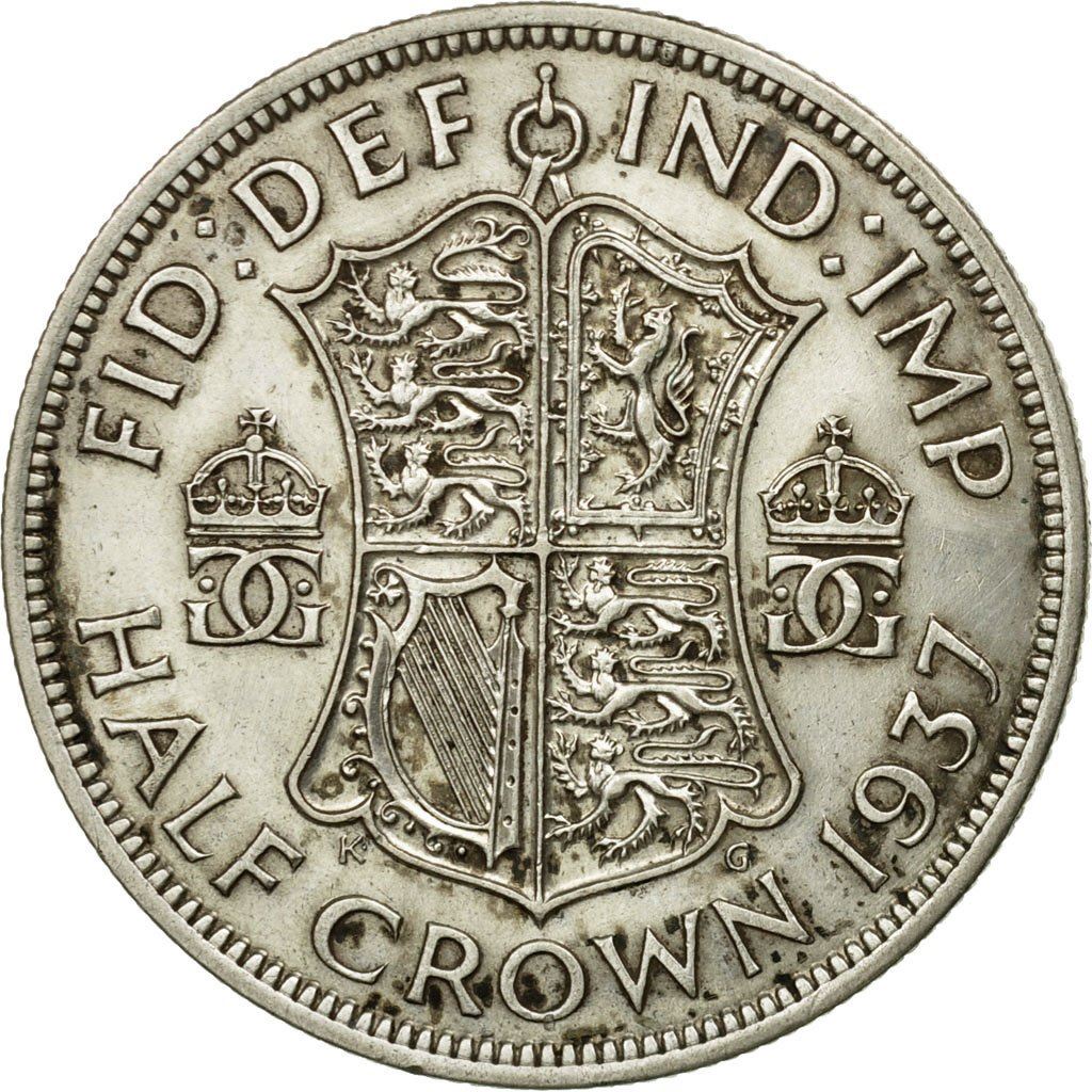 United Kingdom | 1/2 Crown Coin | George VI | KM:856 | 1937 - 1946