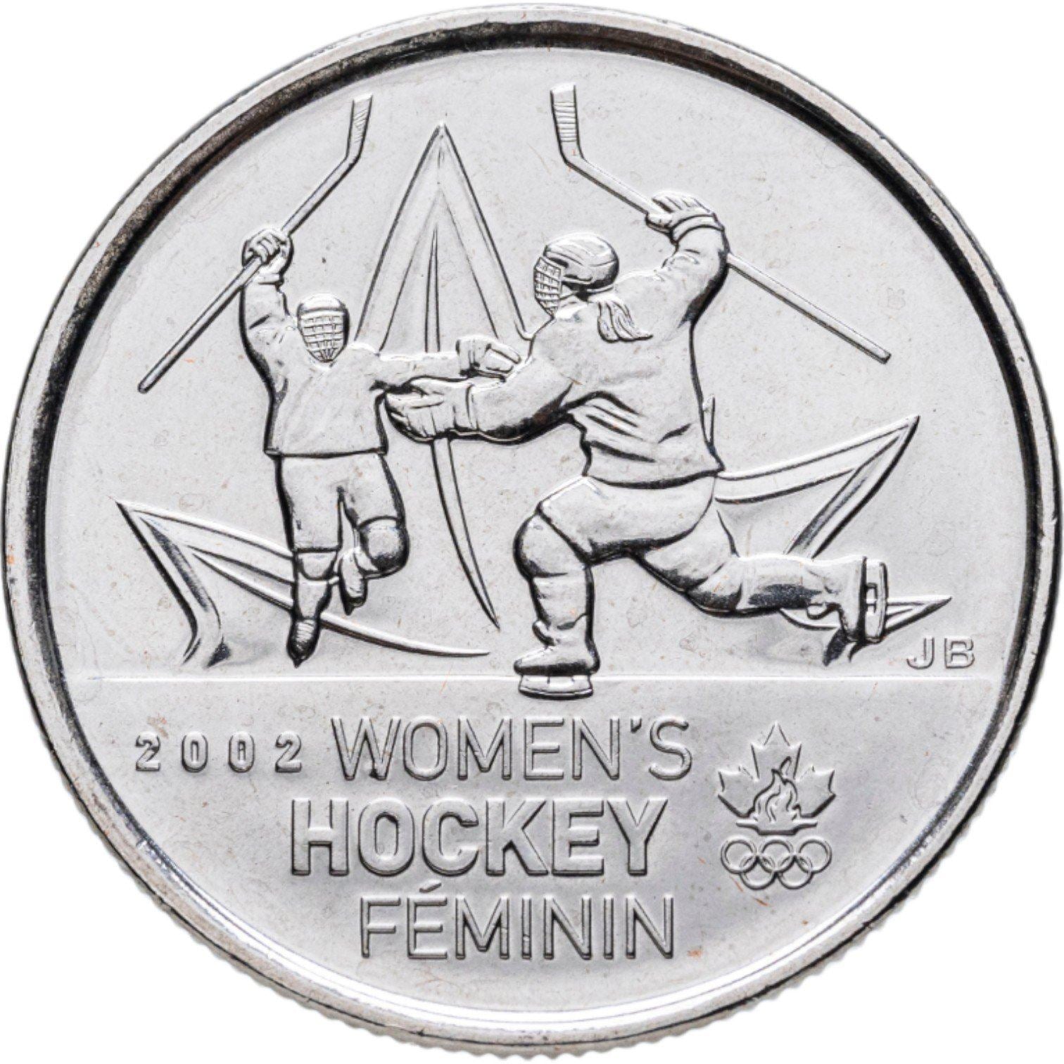 Canada | 25 Cents Coin | Nickel plated steel | Women's hockey | KM:1064 | 2009