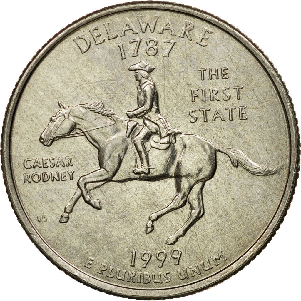 United States | 1/4 Dollar Coin | Delaware | Km:293 | 1999