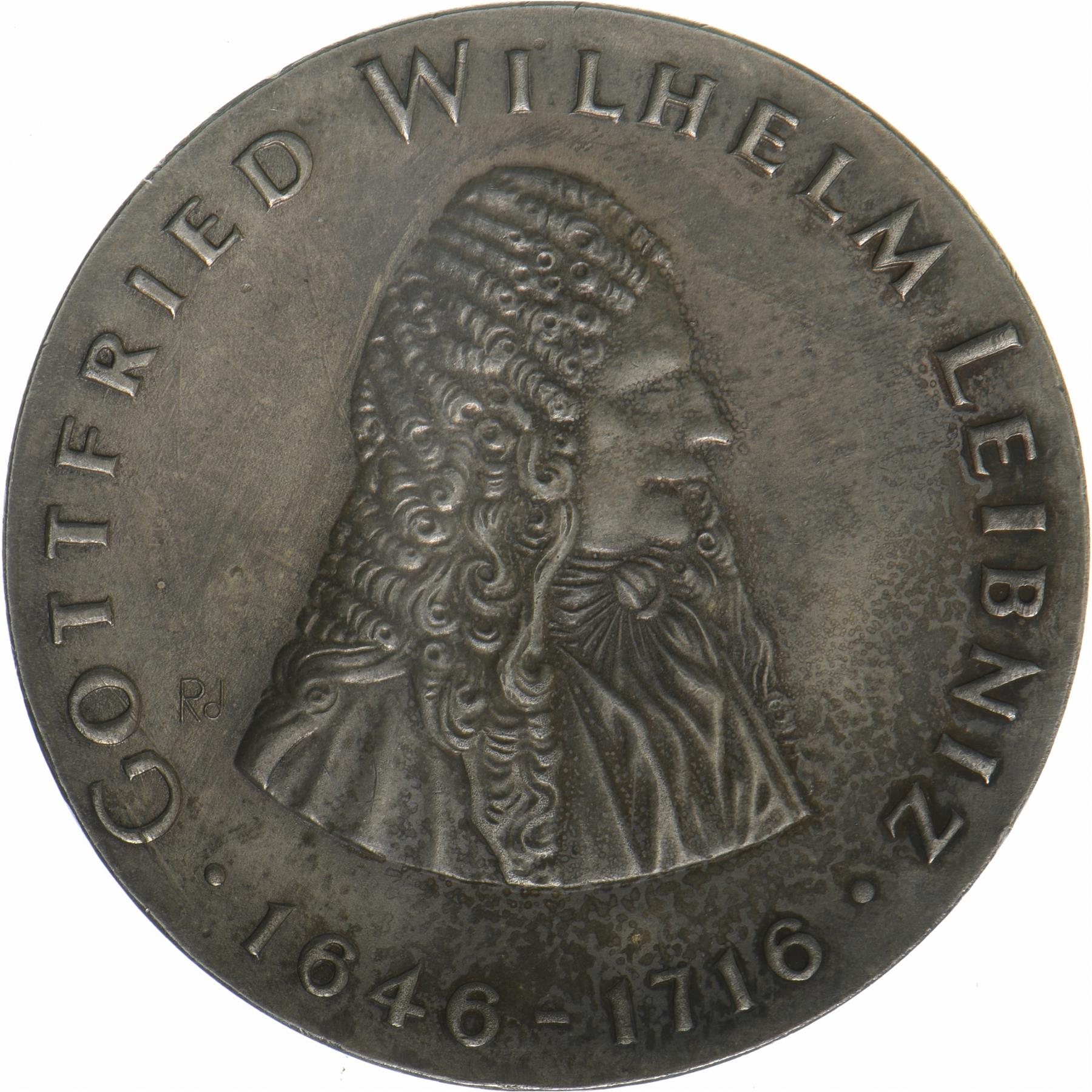 German Democratic Republic | 20 Mark Coin | Gottfried Wilhelm | KM:16 | 1966