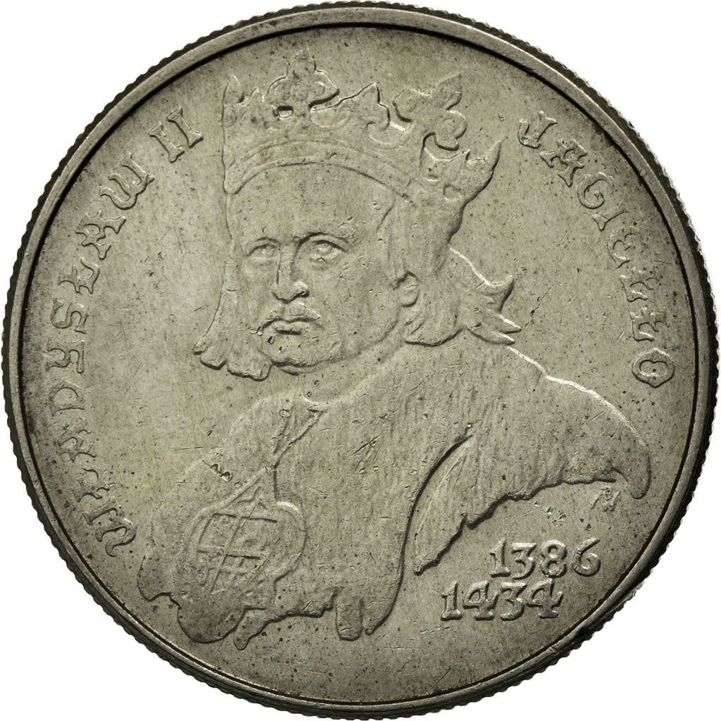 Poland | 500 Zlotys Coin | Ladislaus II Jagiellon | Y:194, Parm:336, Fischer Po:Ob107 | 1989