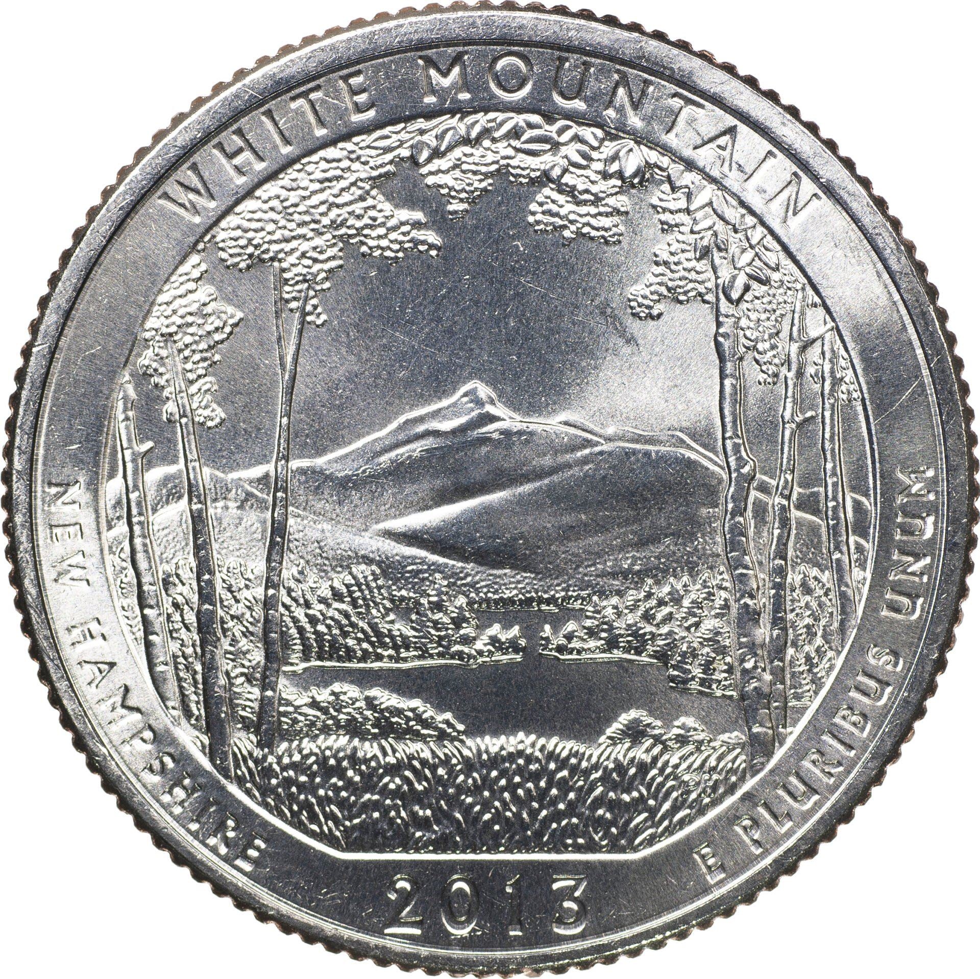United States | 1/4 Dollar Coin | White Mountain Forest | Km:542 | 2013