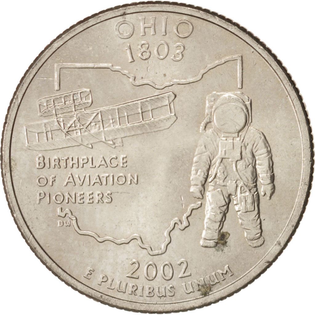 United States | 1/4 Dollar Coin | Ohio | Km:332 | 2002