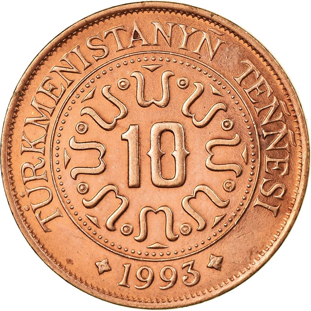 Turkmenistan 10 Tenne Coin | Saparmurat Niyazov | KM3 |1993