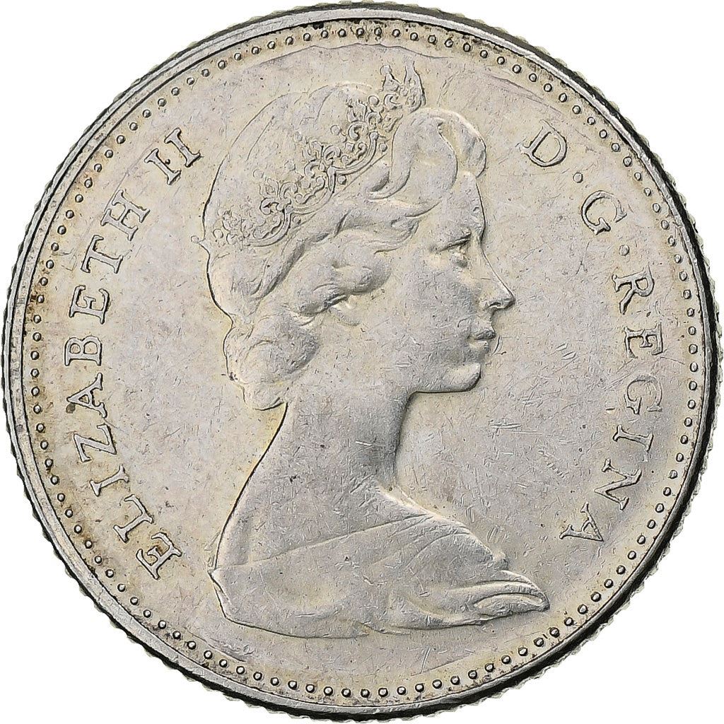 Canada | 10 cent mønt | Sølv | Makrel | KM:67a | 1967